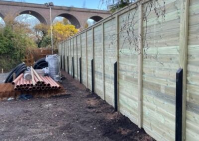 Acoustic fencing project in Kidderminster